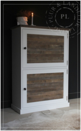 Maatwerk landelijke stoere kast SOUL / old wood louvre